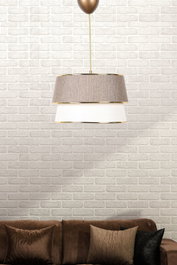 Opviq SH227 Lámpara de araña Beige y Crema